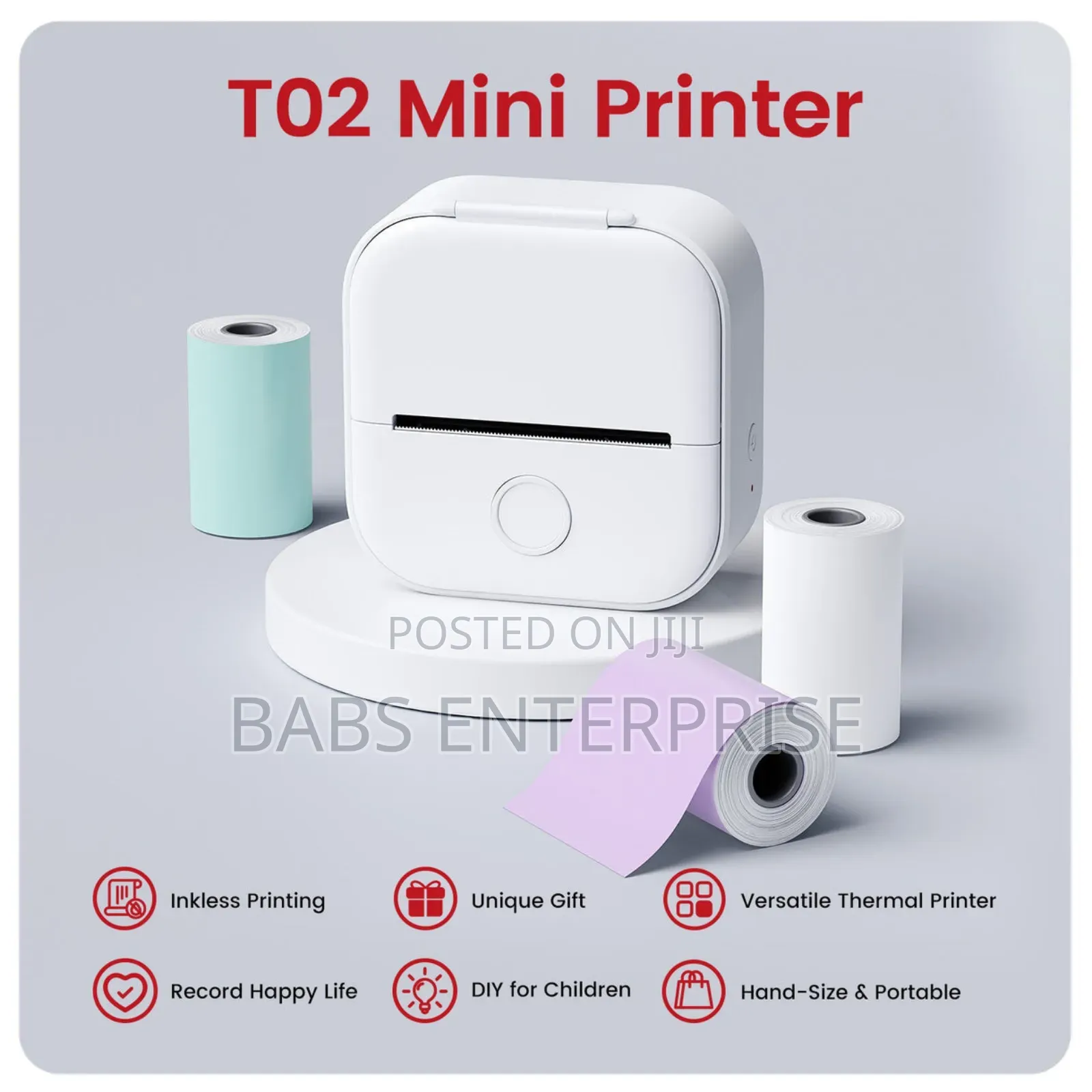 Phomemo T02 Inkless Mini Label Printer