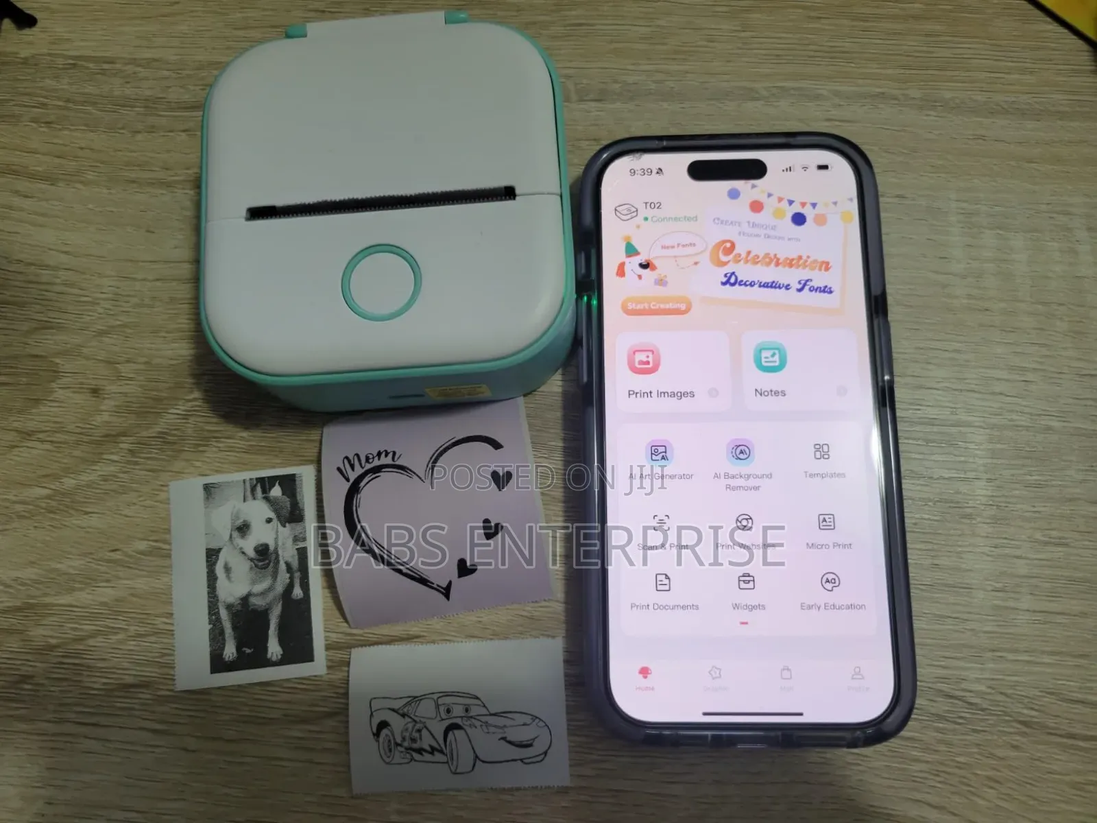 Phomemo T02 Inkless Mini Label Printer