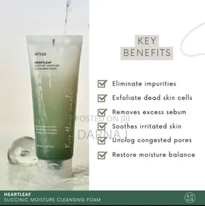 Anua Heartleaf Succinic Moisture Cleansing Foam - 150ml