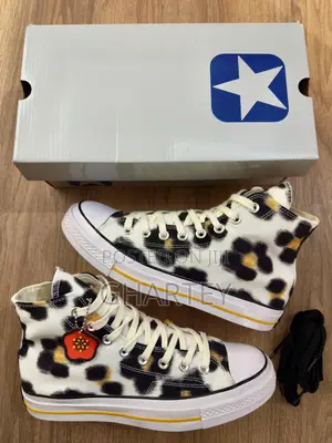 Original Kenzo Converse All Stars High Top Sneakers