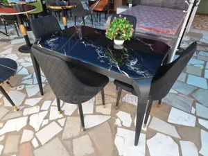 Four(4) Sitters Thick Marble Dining