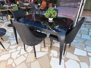 Four(4) Sitters Thick Marble Dining