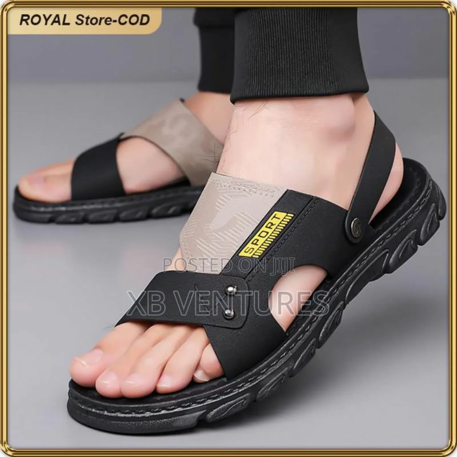 Men's 2-Way Convertible PVC Sandals