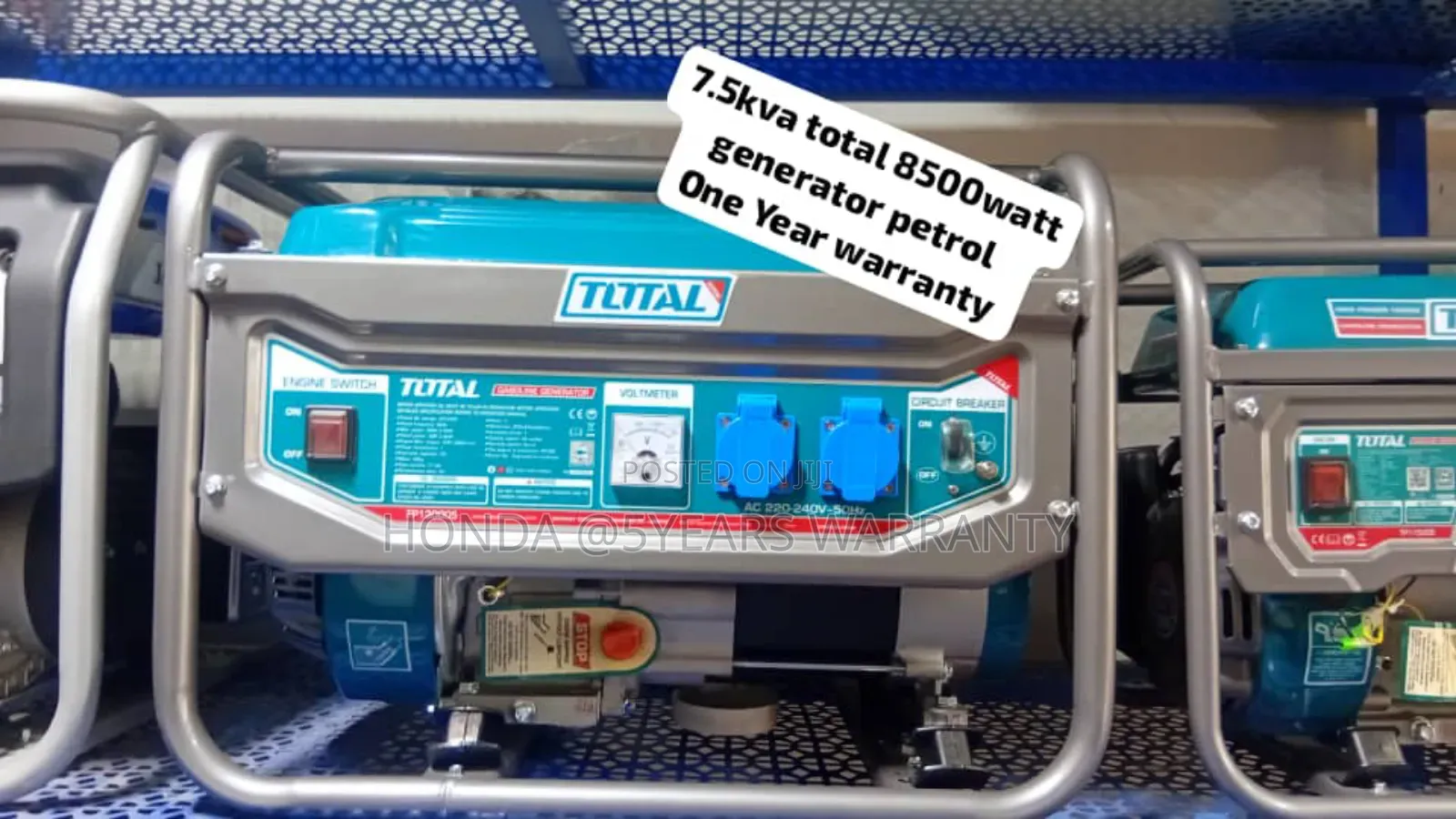 Petrol 8500watt 7.5kva Total Generator Pullstart Total 7.5kv