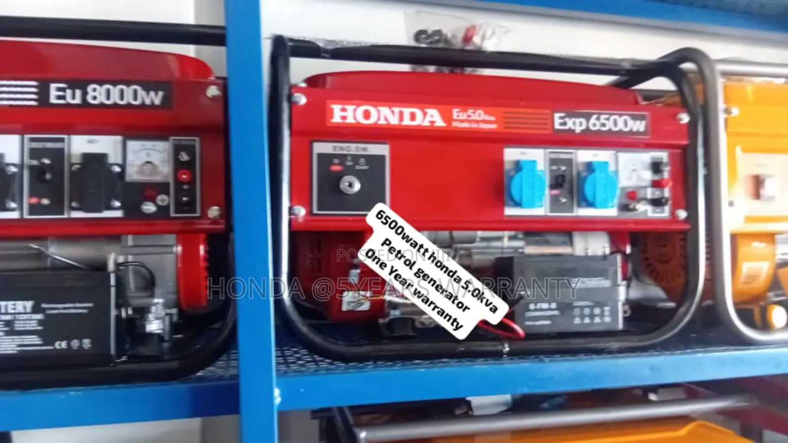 Specified Honda 5.0kva 6500watt Petrol Generator Petrol 5kva