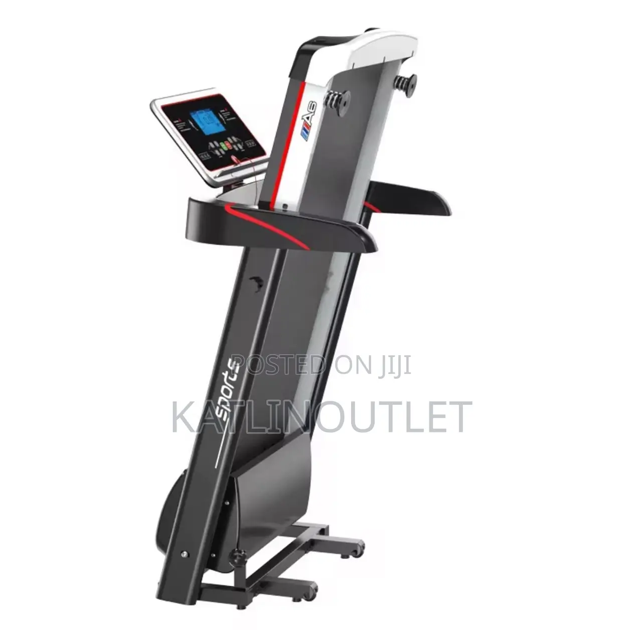 Motorized Treadmill With Massage Machine Dumbbe Folding