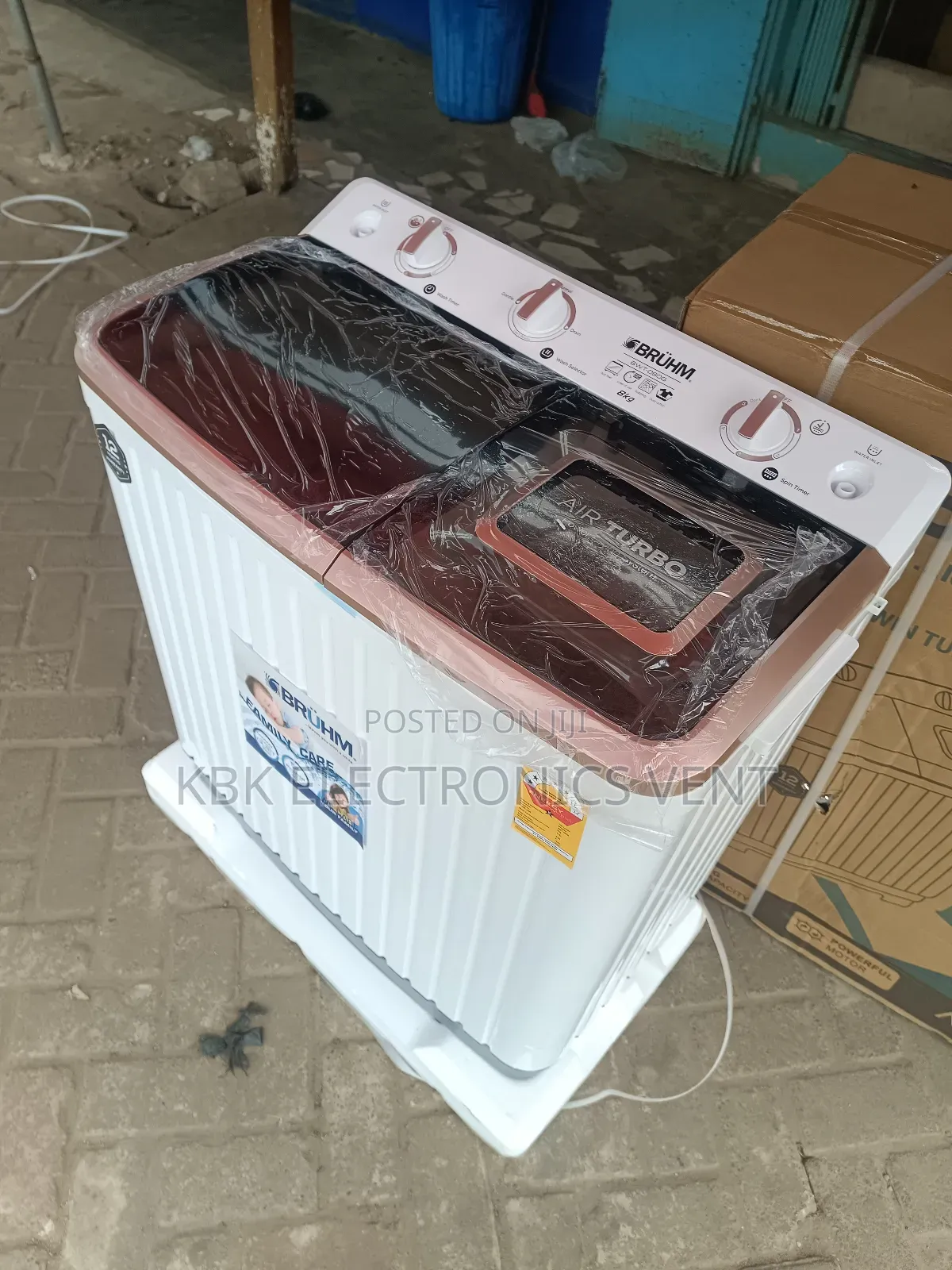 Bruhm 8kg Twin Tub Washing Machine