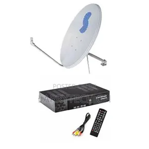 Strong Dish With Combo Decoder With Installation