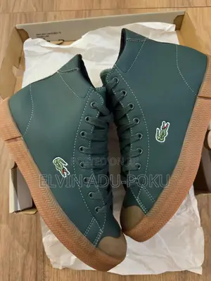 High Top Lacoste Sneaker Comes In Different Colours , Swipe >>>>>