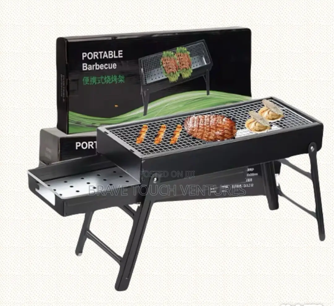 Stainless Steel Folding Charcoal Barbecue BBQ Portable Grill Maker