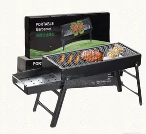 Stainless Steel Folding Charcoal Barbecue BBQ Portable Grill Maker