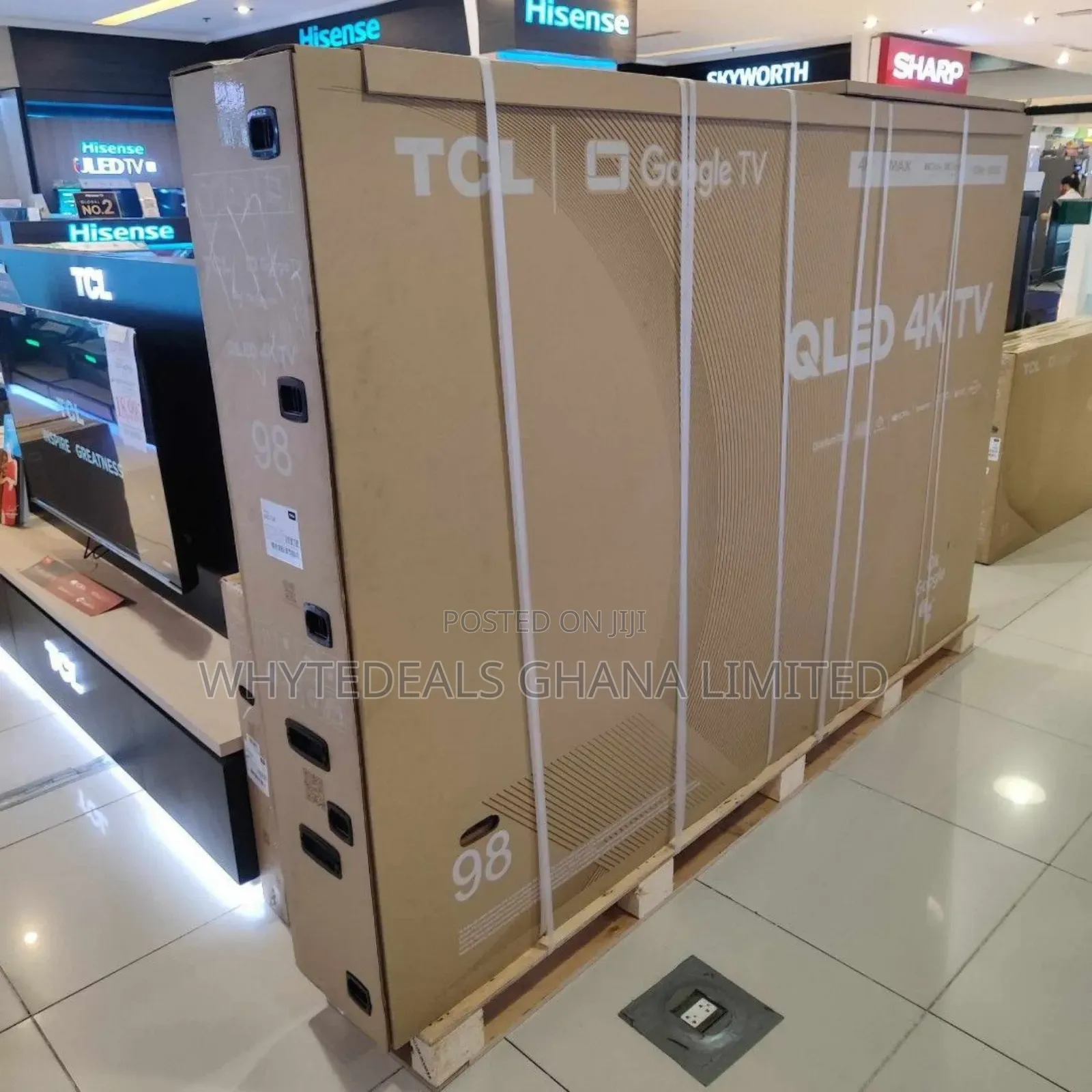 Big Screen| 98" Tcl Smart Uhd 4k Qled Tv| Voice-control|Bluetooth|2025