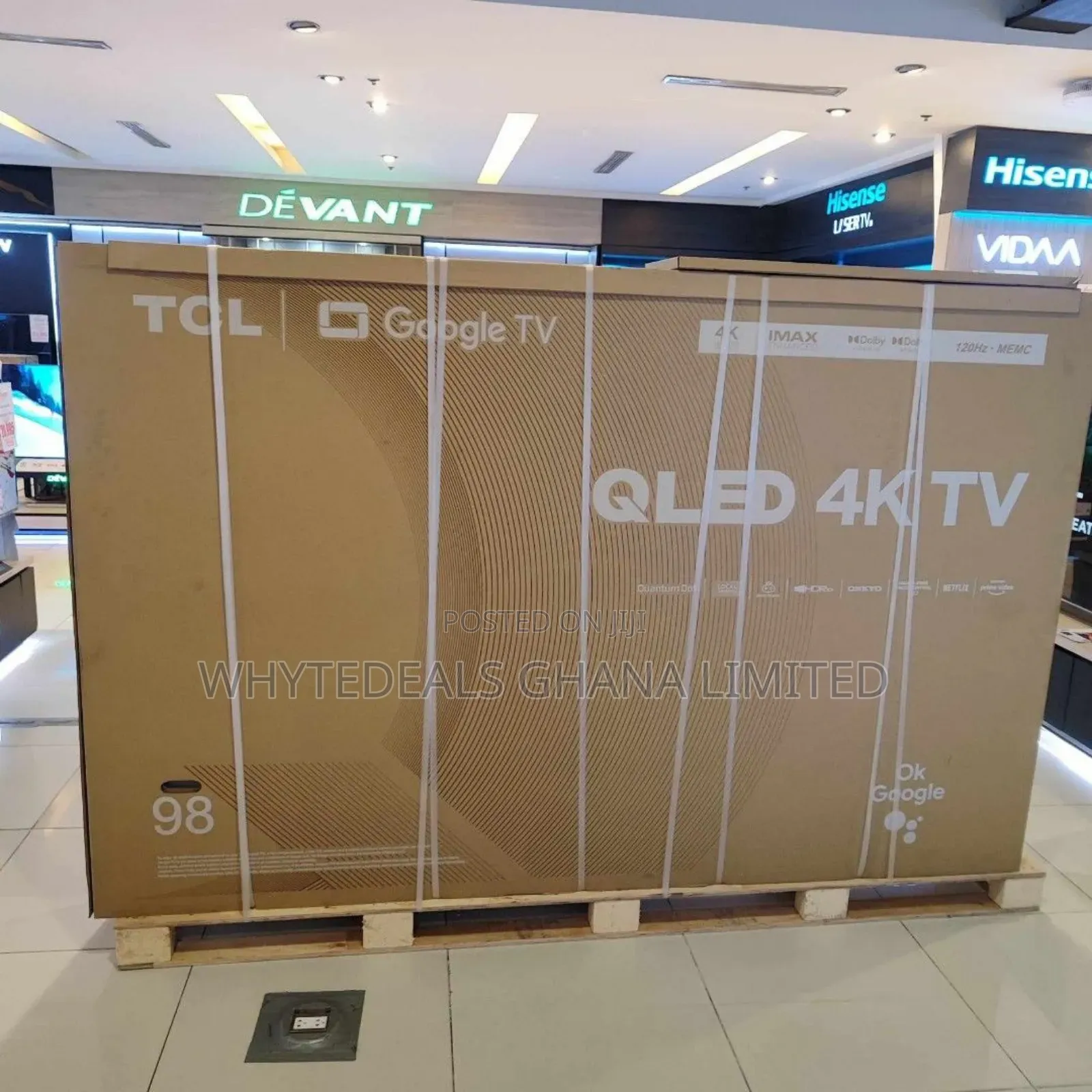Big Screen| 98" Tcl Smart Uhd 4k Qled Tv| Voice-control|Bluetooth|2025