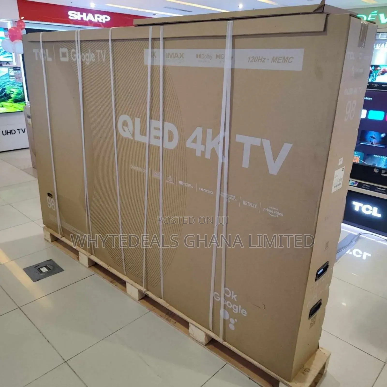 Big Screen| 98" Tcl Smart Uhd 4k Qled Tv| Voice-control|Bluetooth|2025