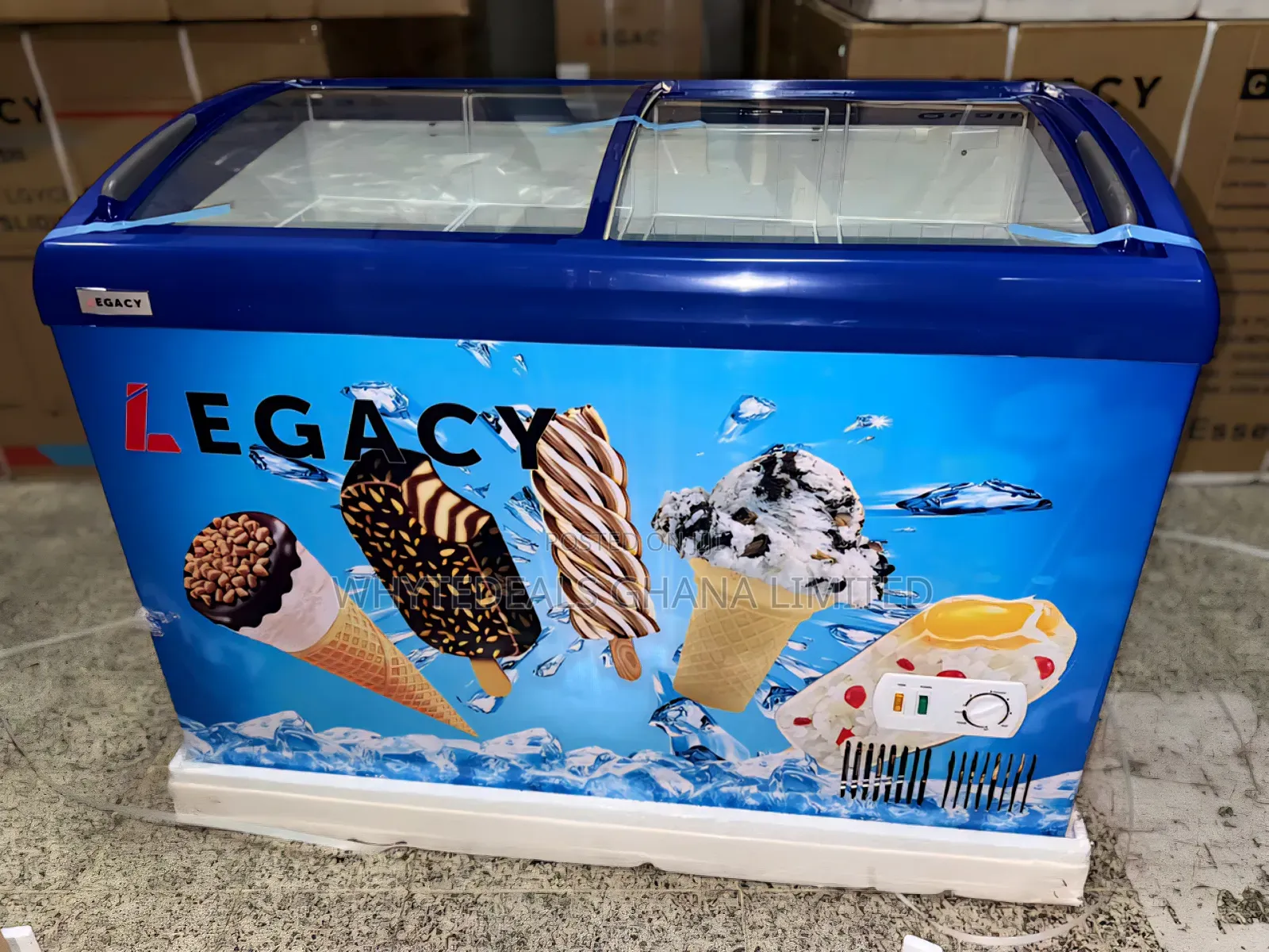 Legacy 215l Ice Cream Freezer| Showcase For Stores| Pub| Restaurants