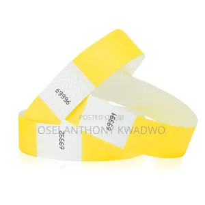 Yellow Tyvek Ticket Wristband