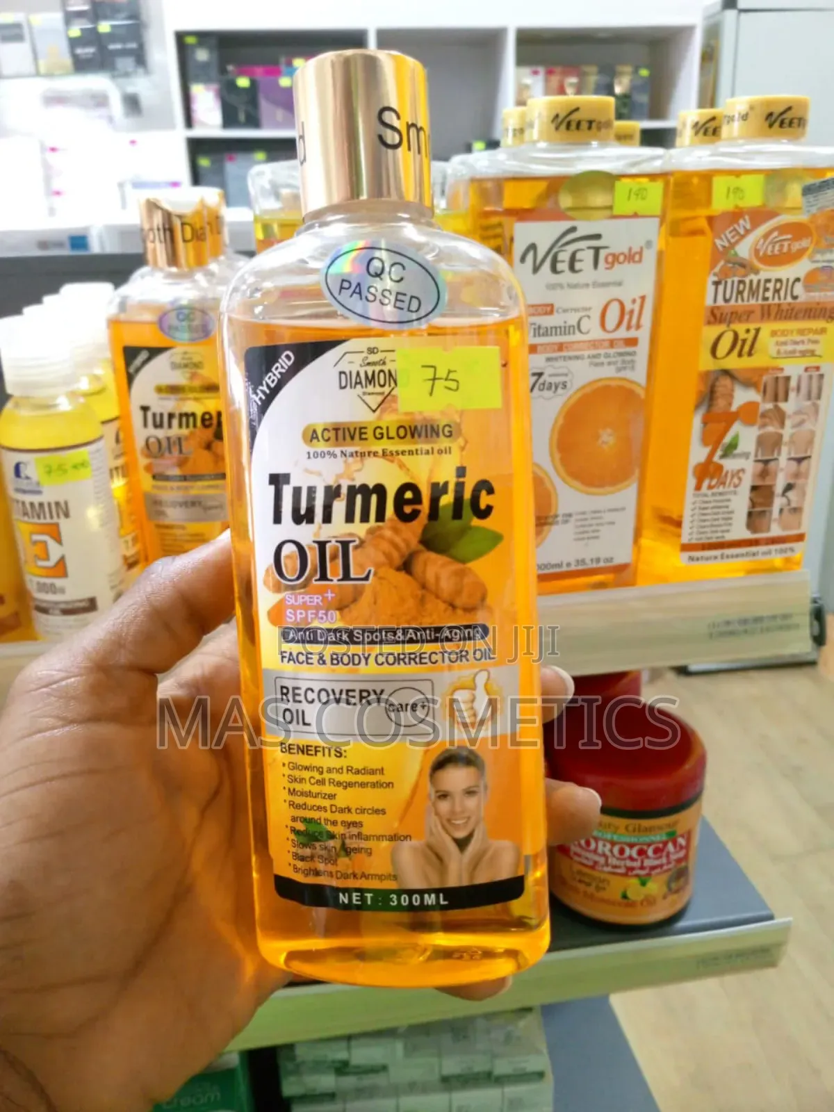 Smooth Diamond Tumeric Oil Recovery