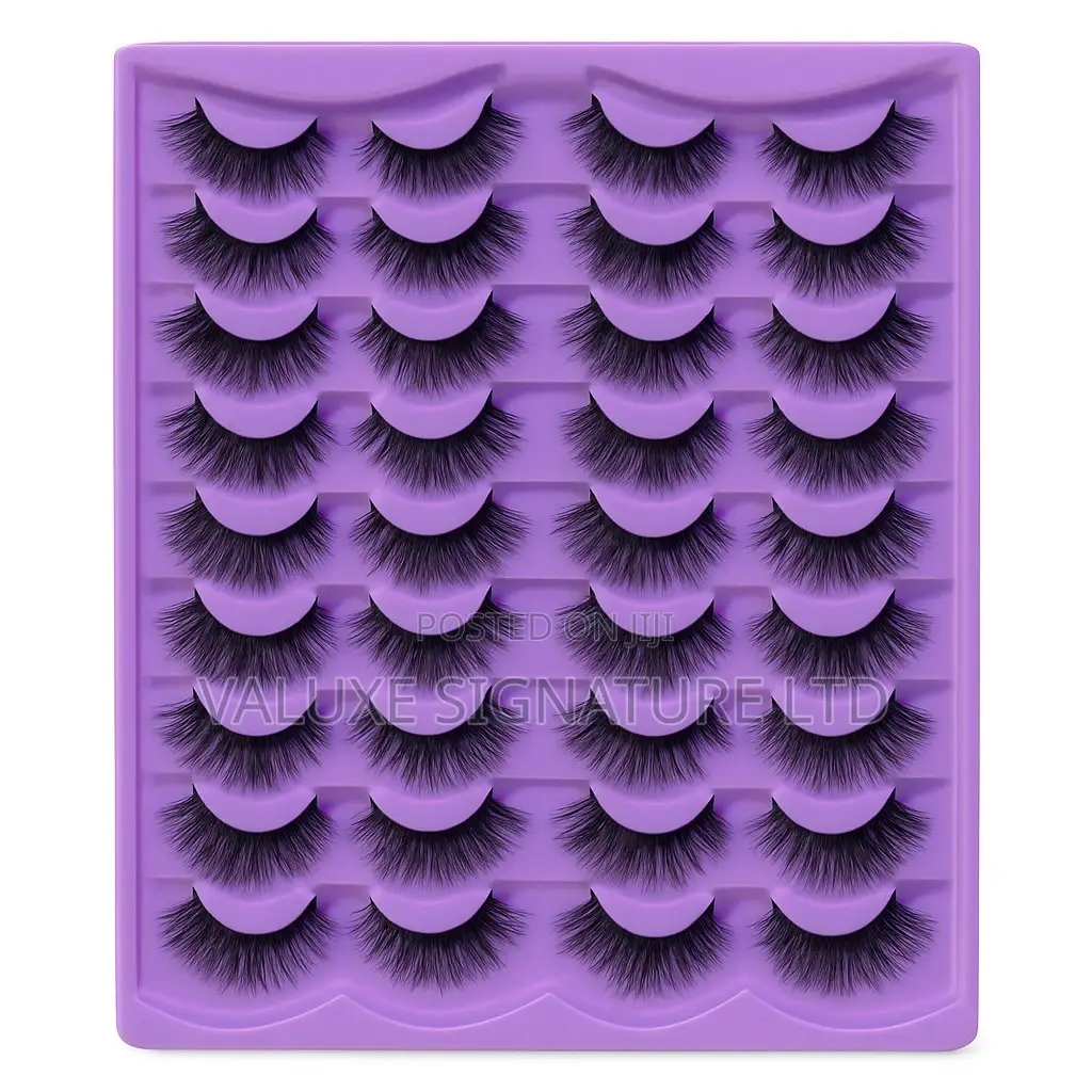 Luxury 3d False Eyelashes – 20 Pairs (Reusable Lightweight)