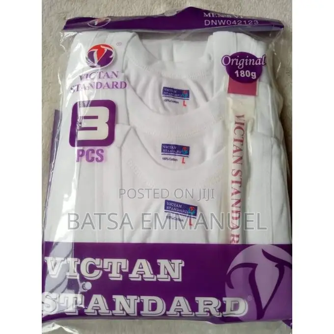 Victan Standard Vest/Singlet (3 in a Pack)