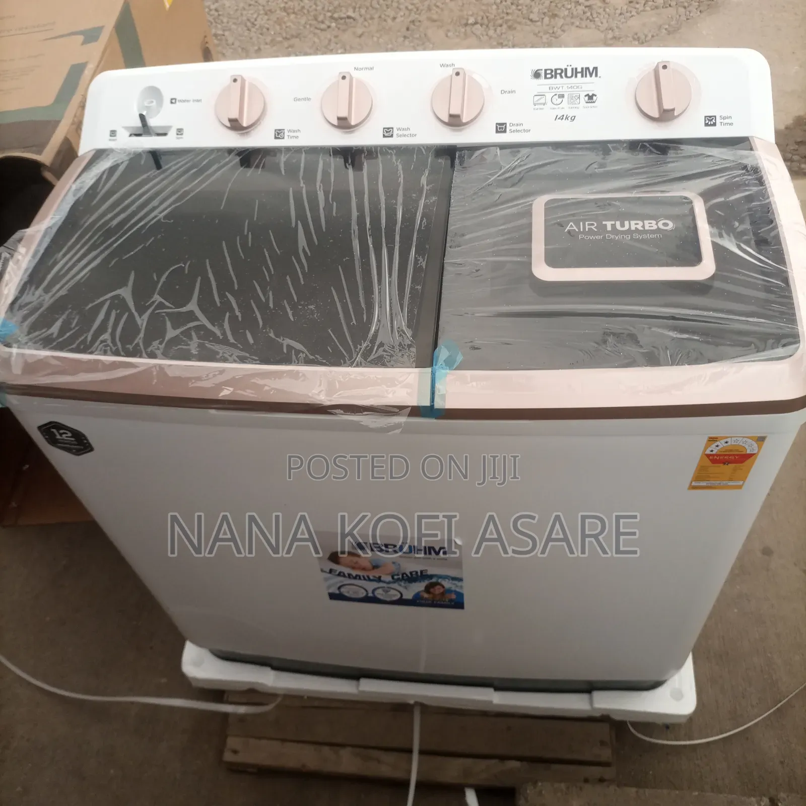 Bruhm 12kg Semi Automatic Washing Machine
