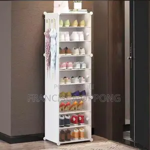 White 9 Layer Dust Proof Shoe Storage/Rack
