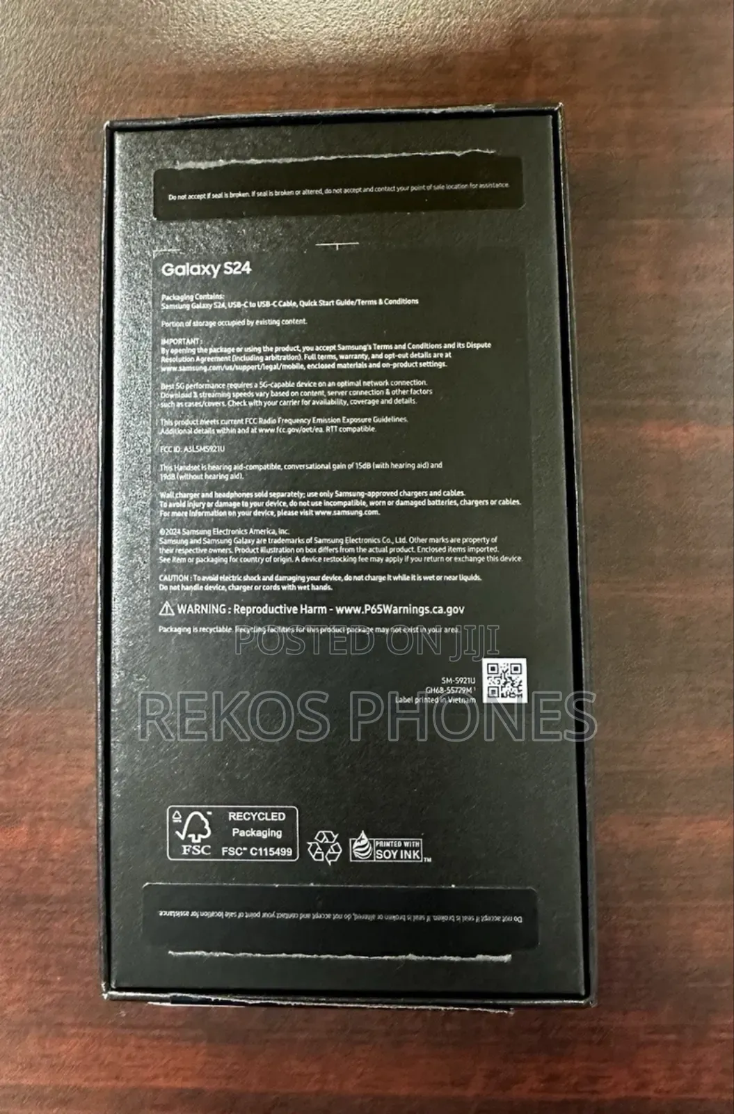 New Samsung Galaxy S24 128 GB Black