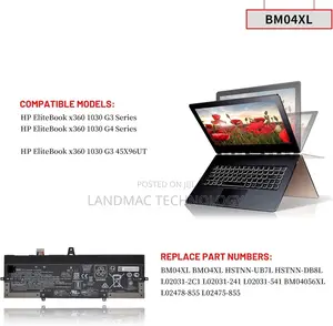 Bm04xl Battery for Hp Elitebook X360 1030 G3