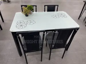 Dining Table (Glass Top 4 Seaters Dining Sets)