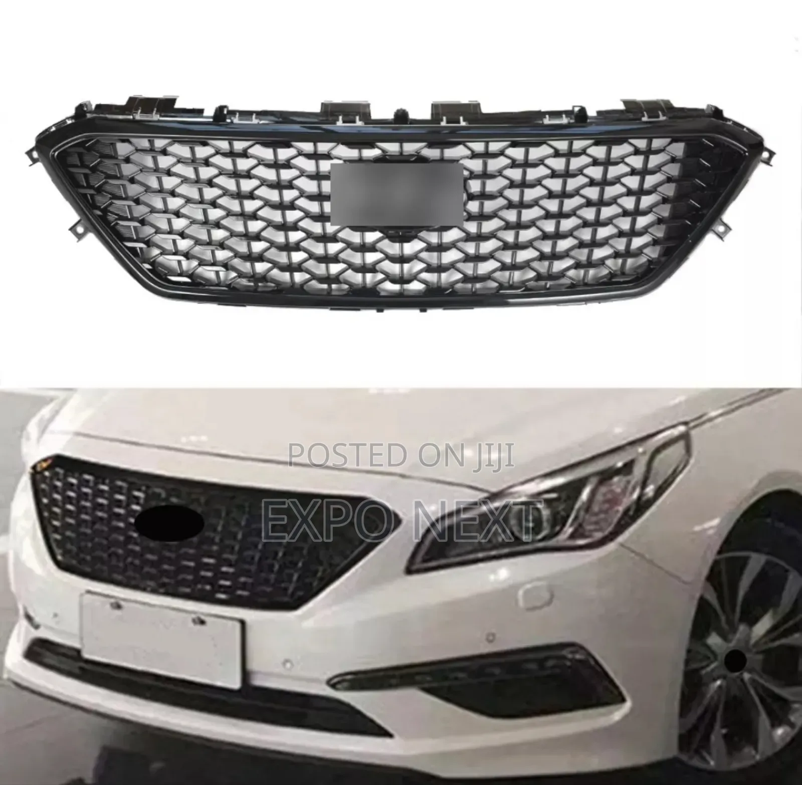 2015-2017 Hyundai Sonata Front Upper Grille Mesh Black