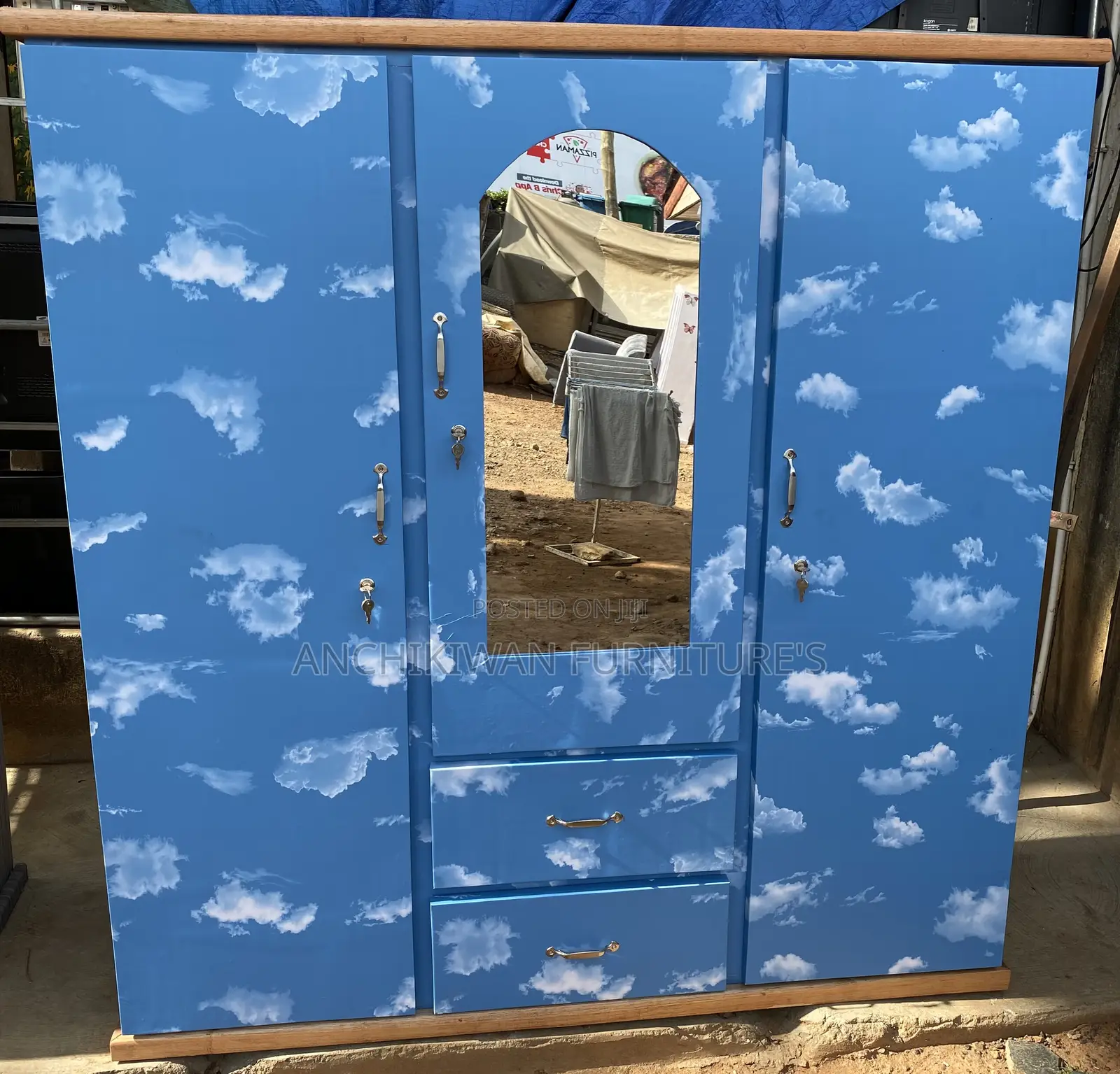 Blue Grey Wadrobe Design