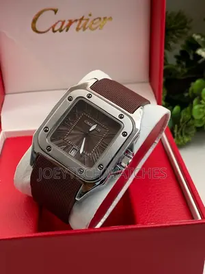 Cartier Brown Silicone Strap for Men