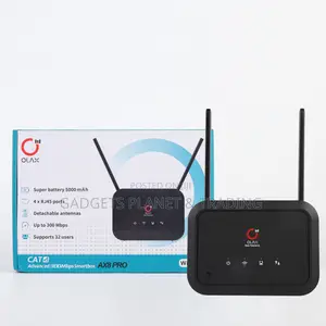 Olax Ax8 Pro Cat4 Wifi 6 5000mah Battery With Sma Antenna 4g Router