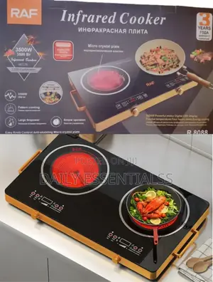 Raf Double Plate Infrared Cooker – Modern Kitchen Stove