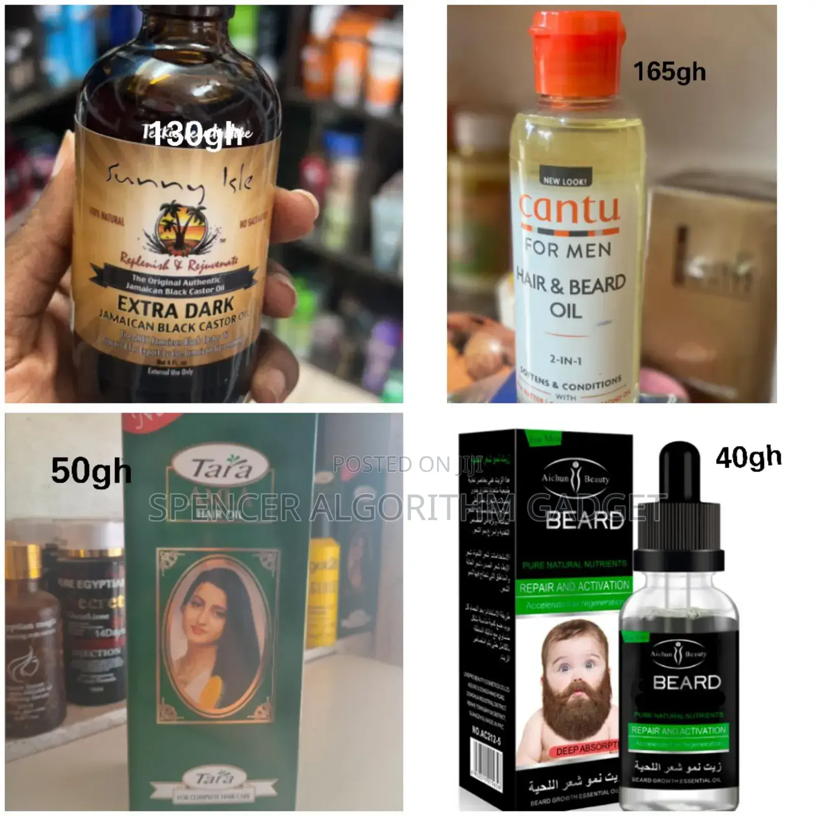 Sunny Isle Jbco/Amla/Aichun Beauty/Cantu Beard Growth Oils