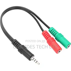 3.5mm Audio Splitter Adapter, 3.5mm Headphone Mic/Audio Adapter