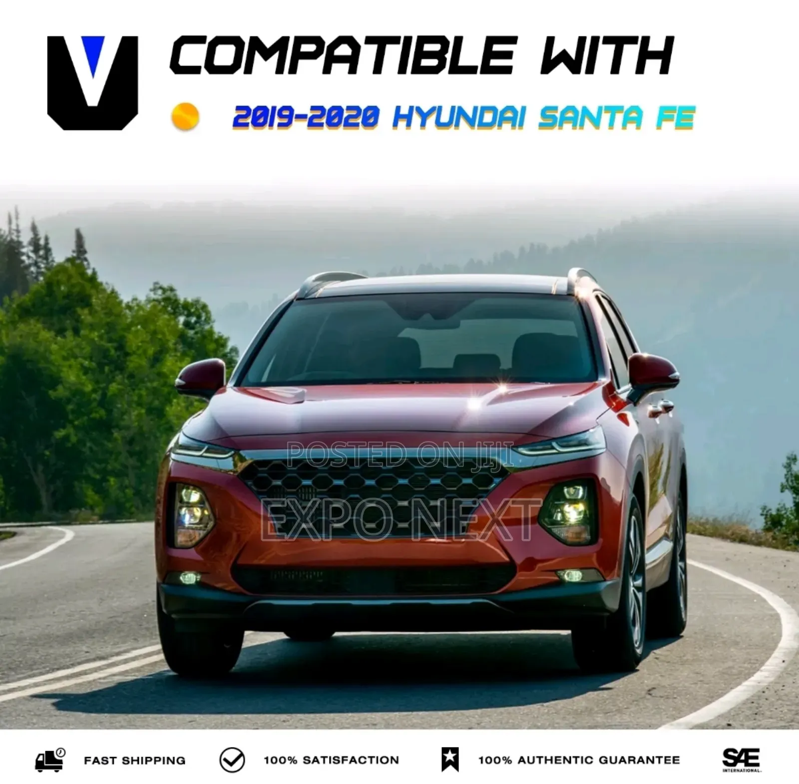 2019- 2021 Hyundai Santa Fe Led Upper Headlight