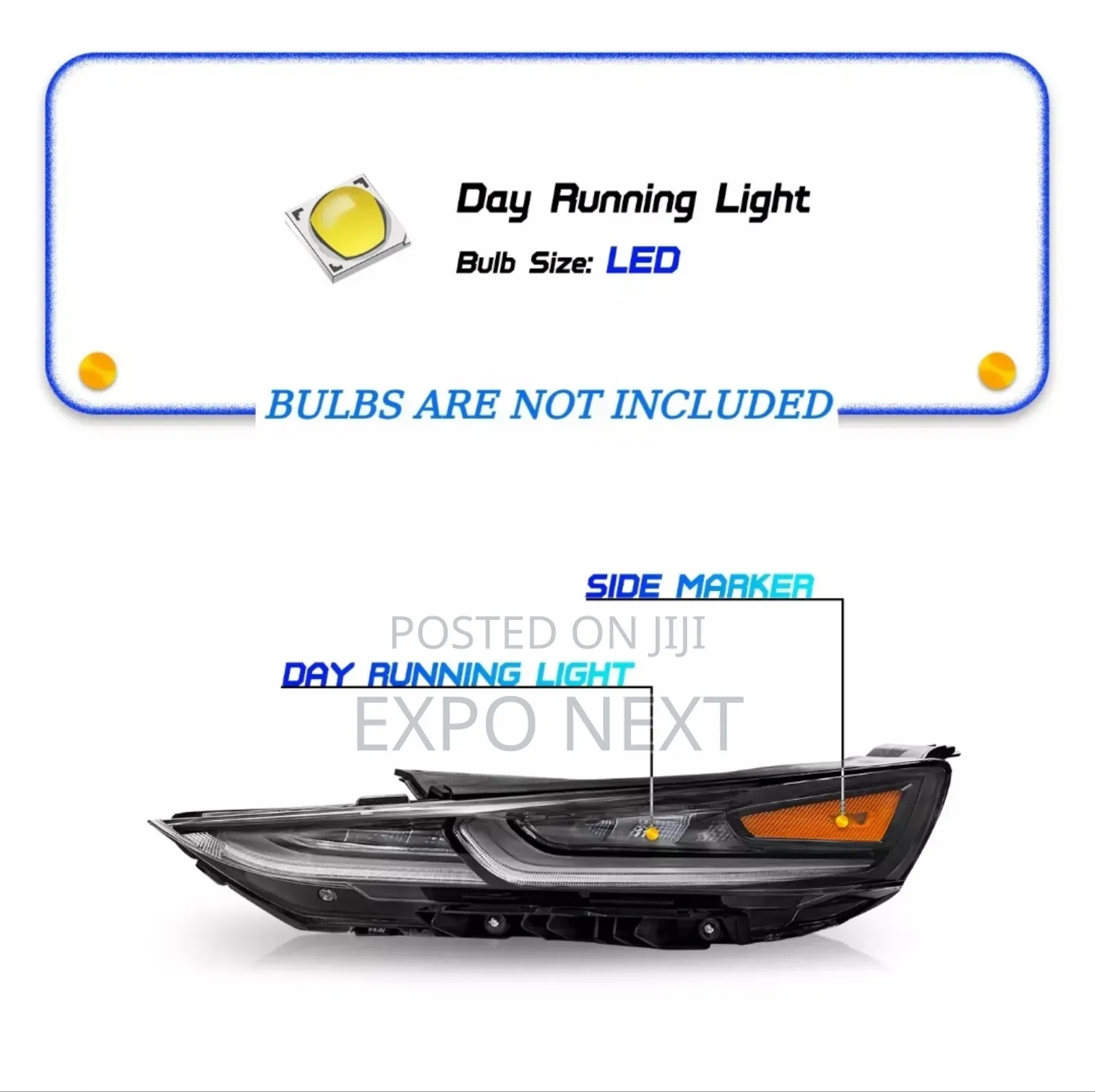 2019- 2021 Hyundai Santa Fe Led Upper Headlight