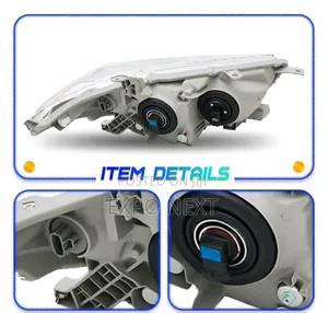 Headlights 2011-2013 Toyota Highlander Chrome Pair