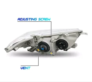 Headlights 2011-2013 Toyota Highlander Chrome Pair