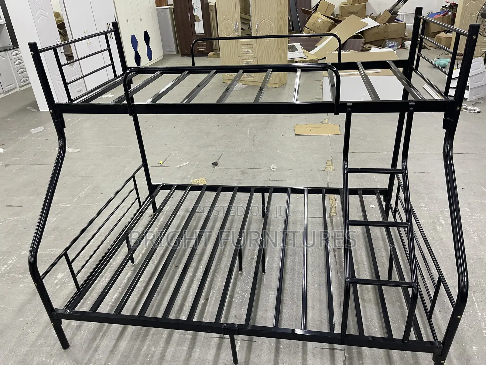 Bunk Bed/ Metal Double Down One and Half Top Bunk Bed