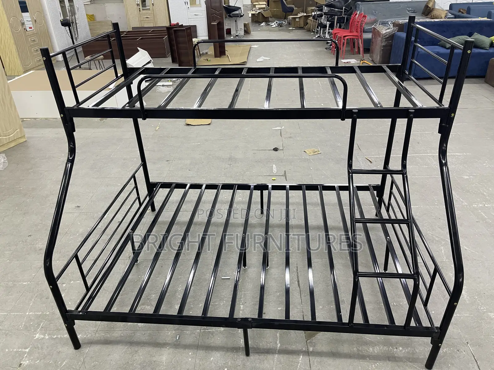 Bunk Bed/ Metal Double Down One and Half Top Bunk Bed