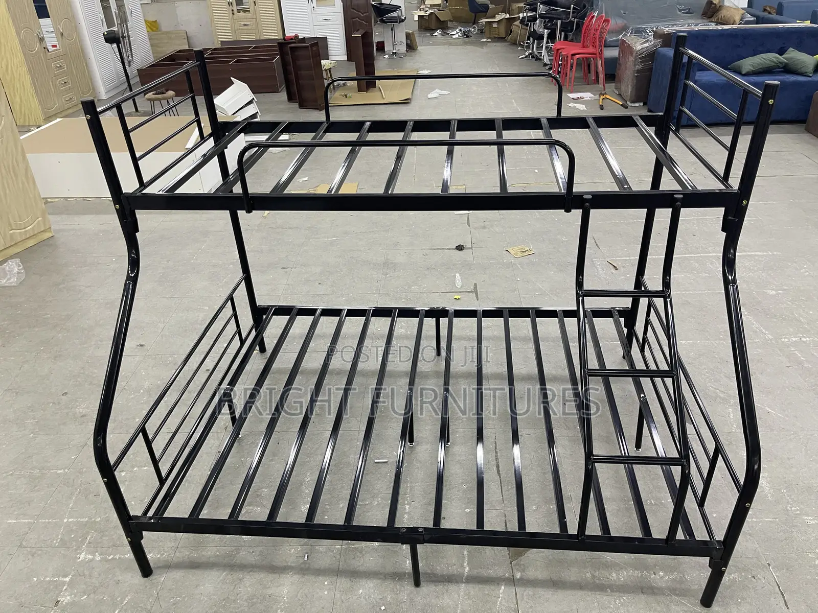 Bunk Bed/ Metal Double Down One and Half Top Bunk Bed
