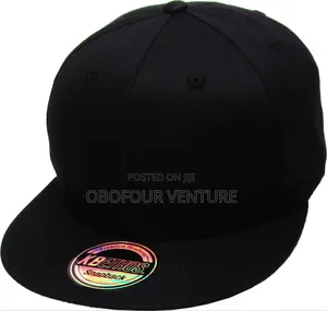 Angel Black Flat Cap Snapback Baseball Cap One Size Fits All.