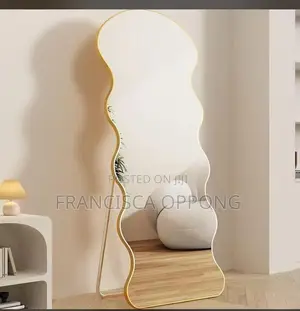 Wave Shaped Full Length Mirror