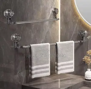 Rotatable and Extendable Towel Rack With Cup Hooks