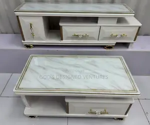 Well Polished Center Table With Tv Stand