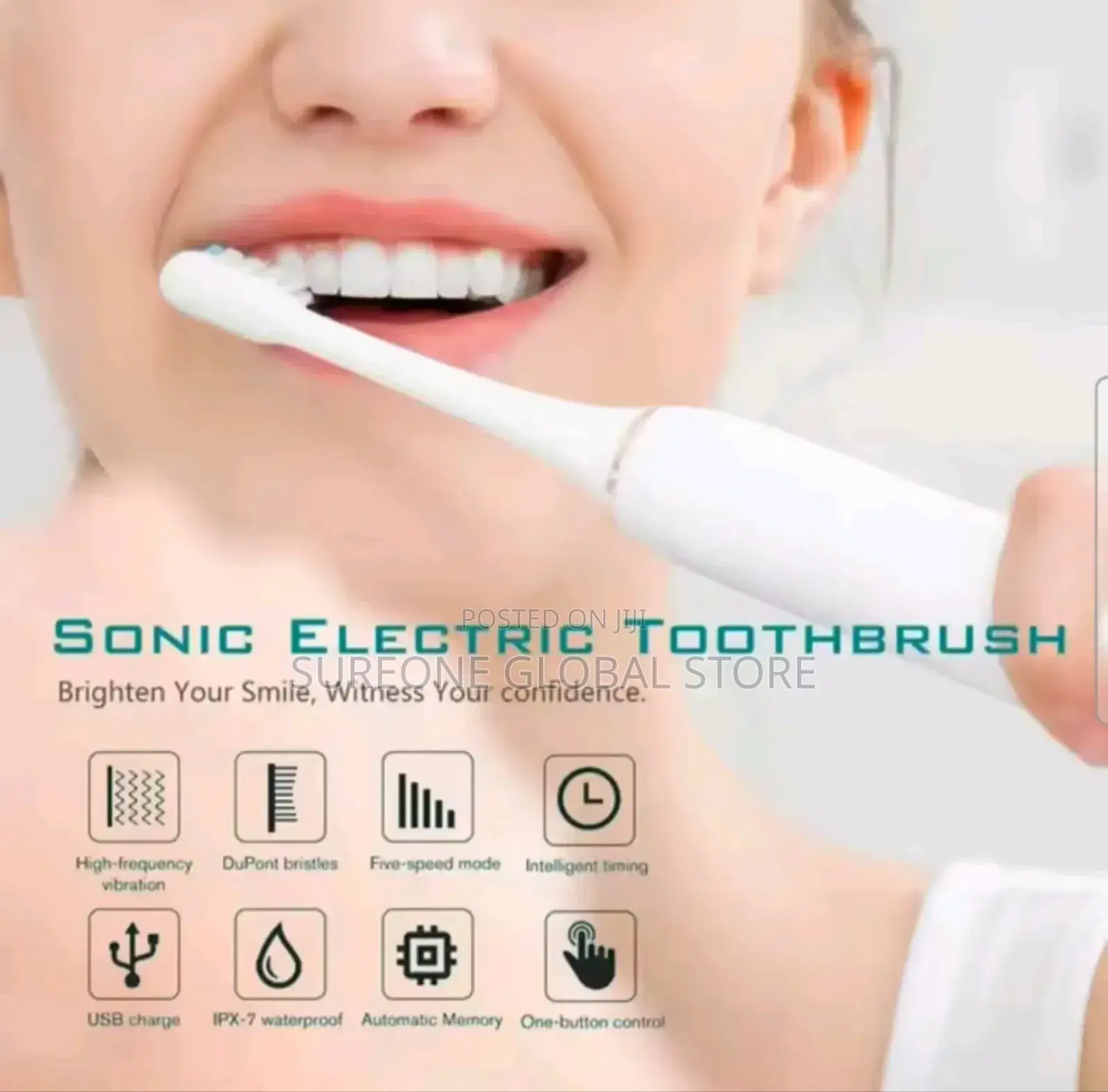 Electric Toothbrush High Frequency 6 Cleaning Modes