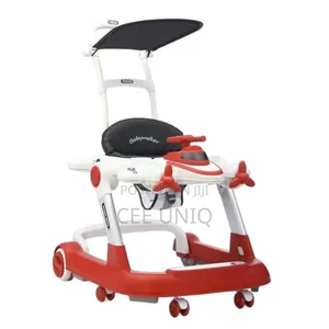 Adjustable Height Walker With Push Bar and Canopy,
