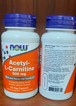 Now Foods, Acetyl-L-Carnitine, 500mg, ( Brain, Nerves Sperm Health)