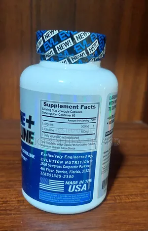L-Arginine + L-Citrulline, 120 Veggie Caps( Nitric Oxide) Blood Flow